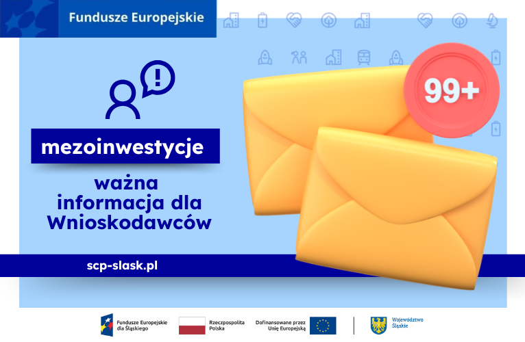 Ważna informacja dla naboru nr FESL.10.03-IP.01-187/25 Mezoinwestycje w MŚP